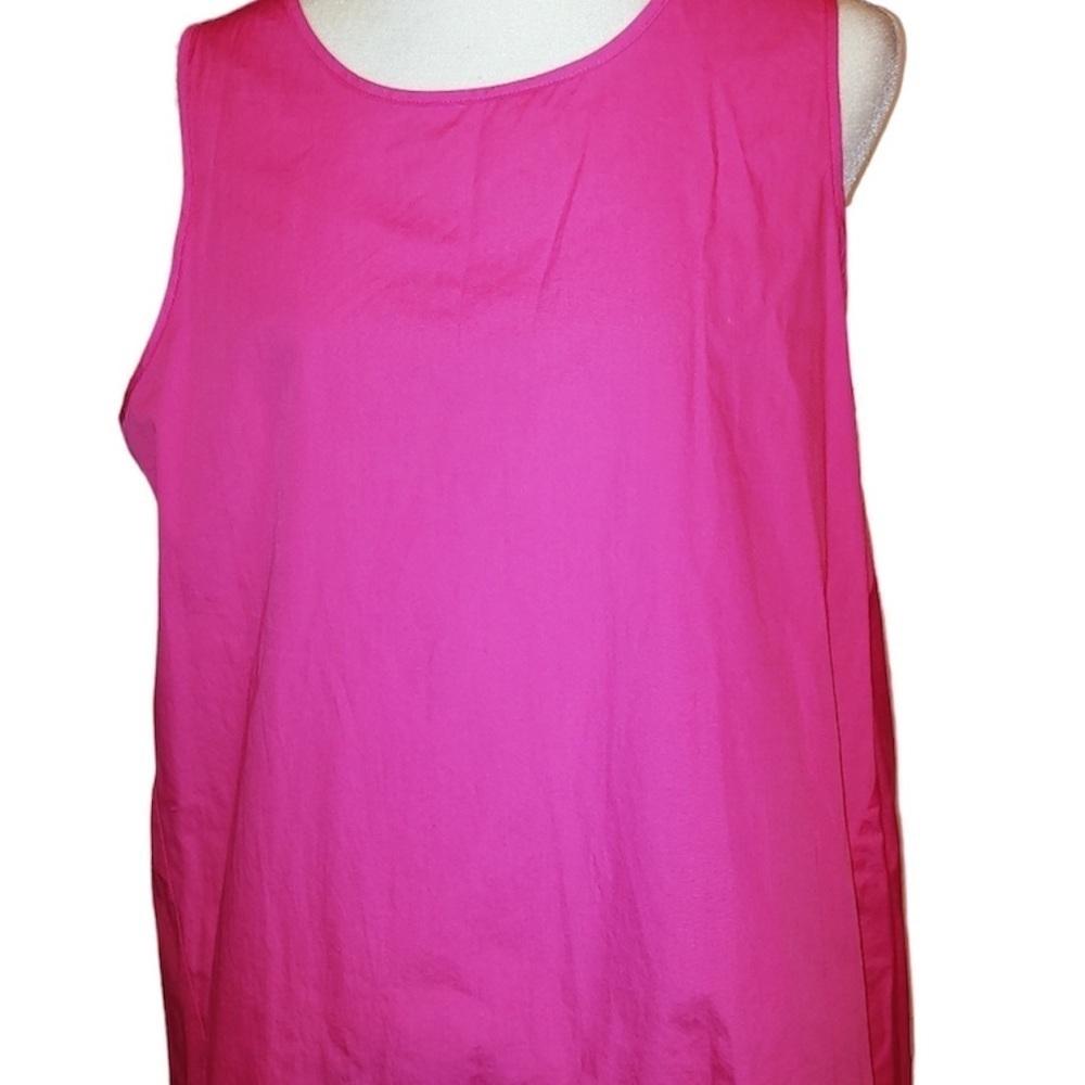 Melissa Paige Pink Cotton High Low Blouse L